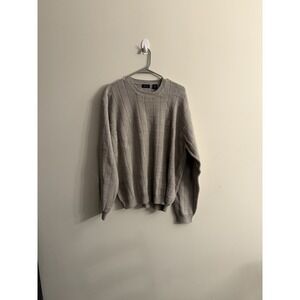 Vintage Men's Beige  Izod‎ Pullover Crew Neck Sweater